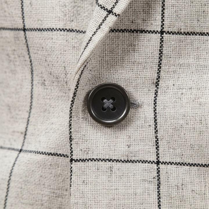 ENZO RAFFAELE CHECKED TAILORED BLAZER