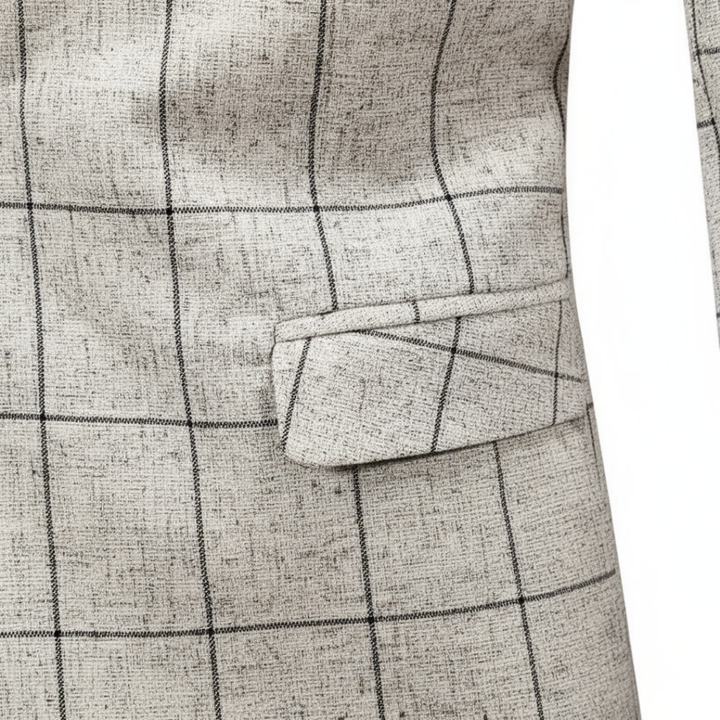 ENZO RAFFAELE CHECKED TAILORED BLAZER