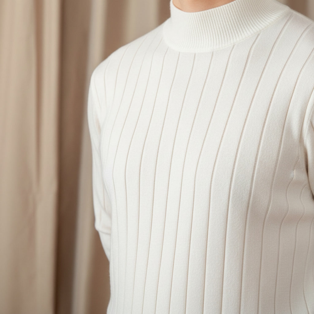 ALESSANDRO VITTORIO STRIPED KNIT SWEATER