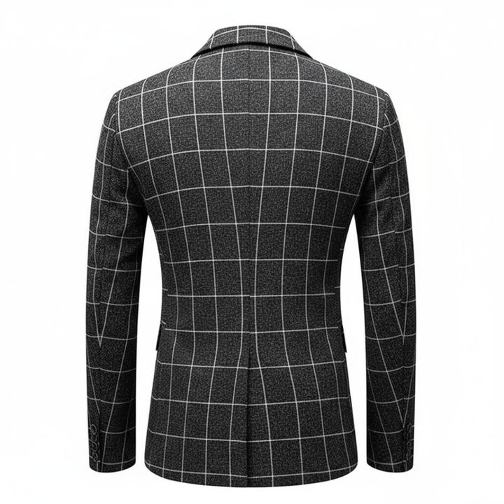 ENZO RAFFAELE CHECKED TAILORED BLAZER