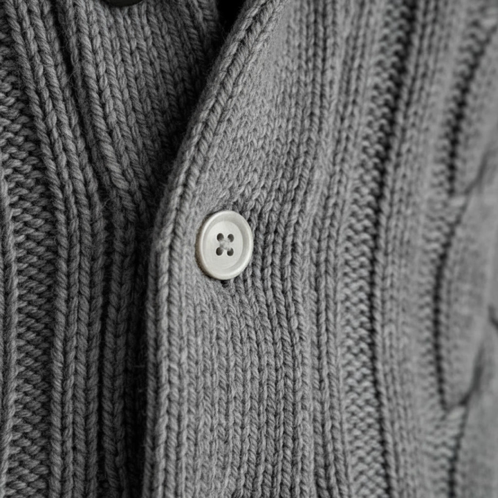 GIUSEPPE ADRIANO CABLE KNIT CARDIGAN