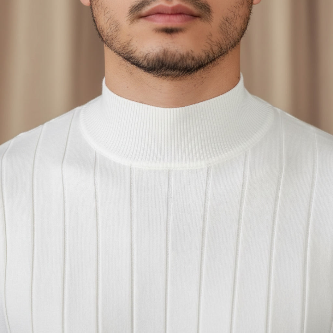 ALESSANDRO VITTORIO STRIPED KNIT SWEATER