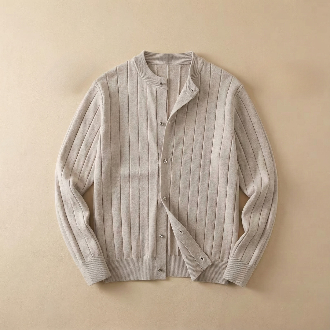MARCO TIZIANO STRIPED CARDIGAN