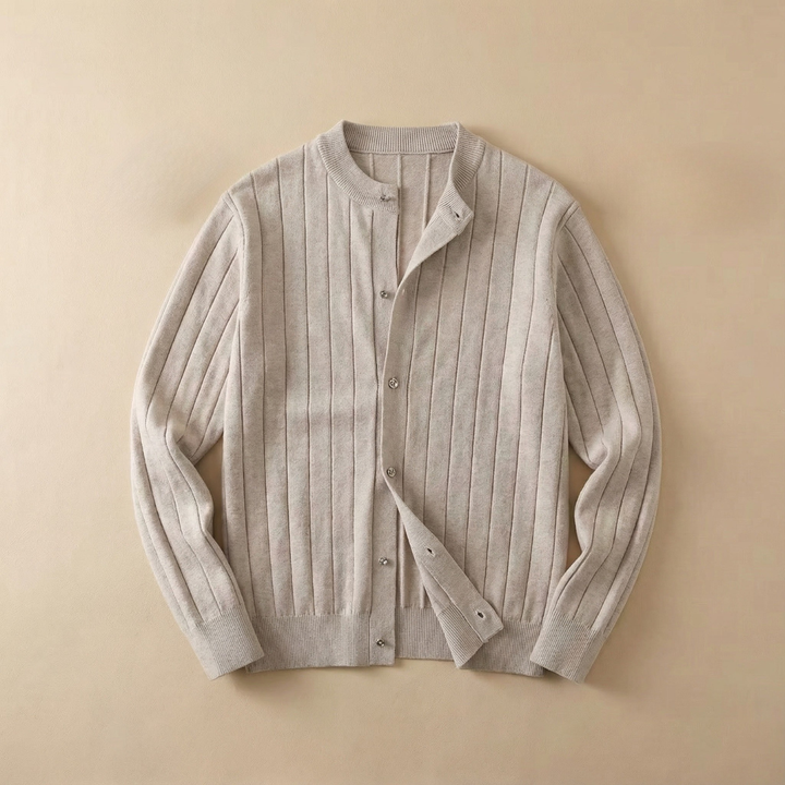 MARCO TIZIANO STRIPED CARDIGAN
