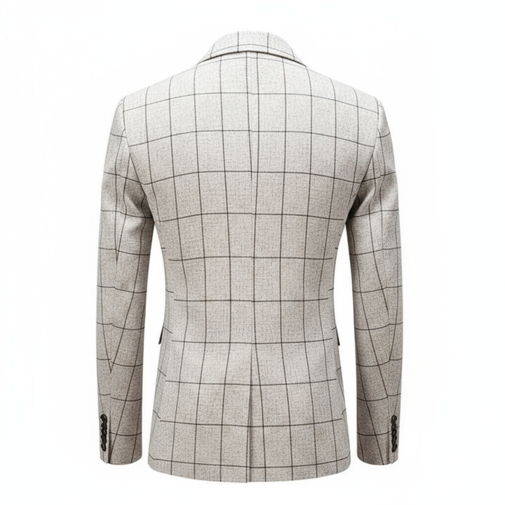 ENZO RAFFAELE CHECKED TAILORED BLAZER