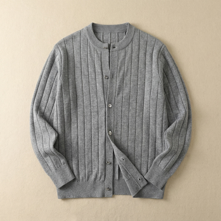 MARCO TIZIANO STRIPED CARDIGAN