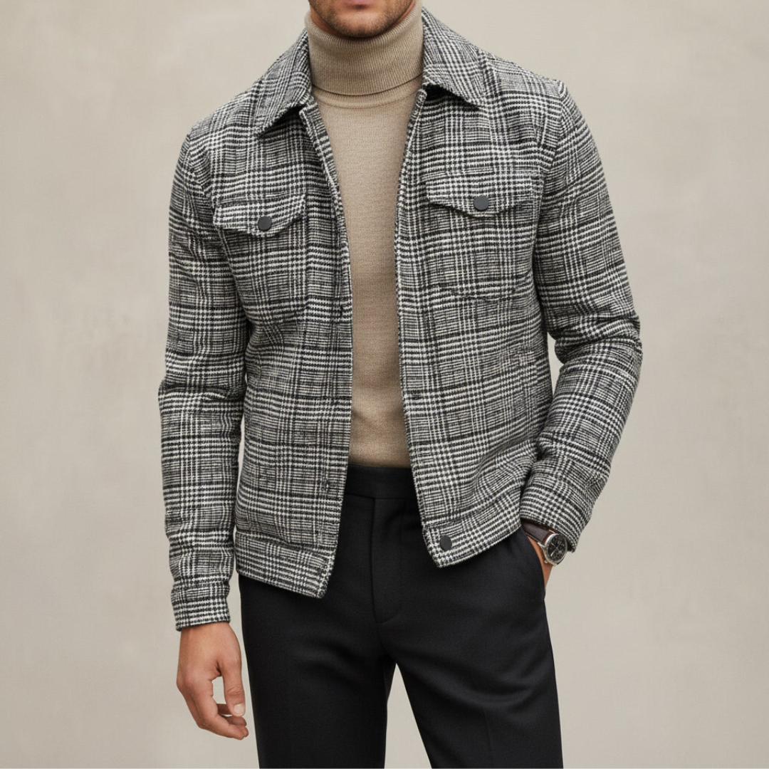 LEONARDO UMBERTO CHECK JACKET