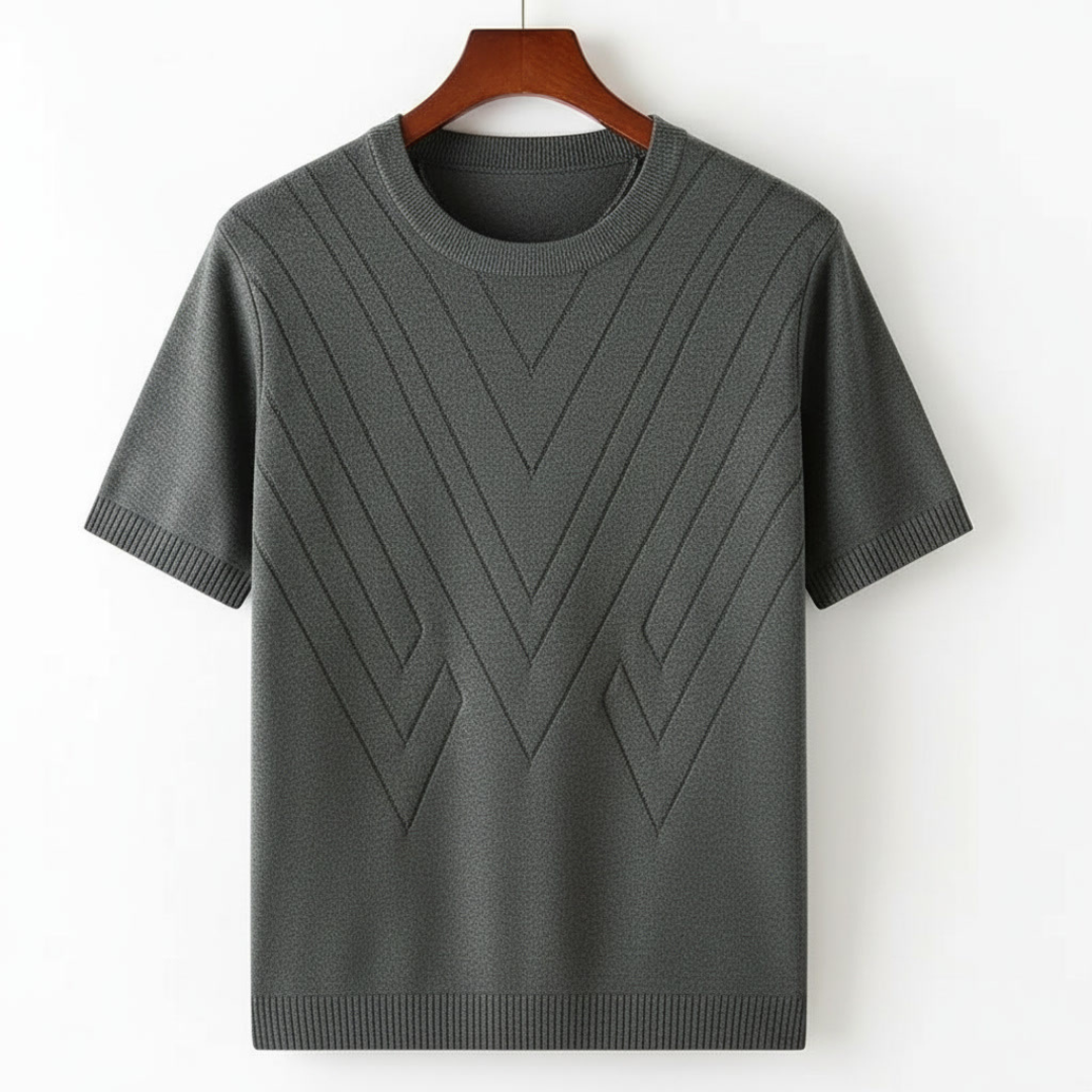 GIULIO FABRIZIO KNIT SILK SHIRT