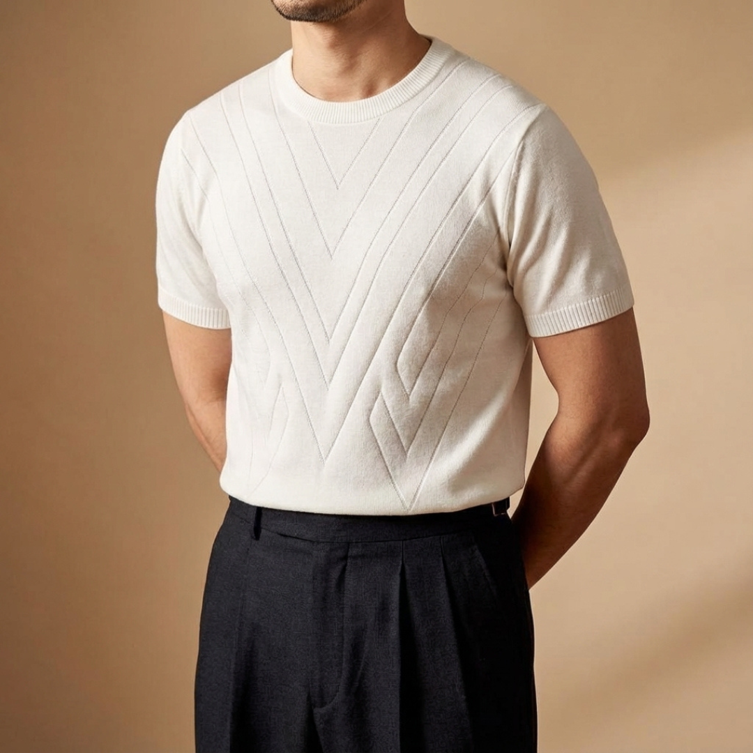 GIULIO FABRIZIO KNIT SILK SHIRT