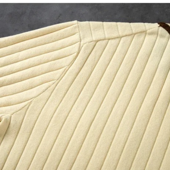 LEONARDO FABRIZIO TEXTURED STRIPE POLO