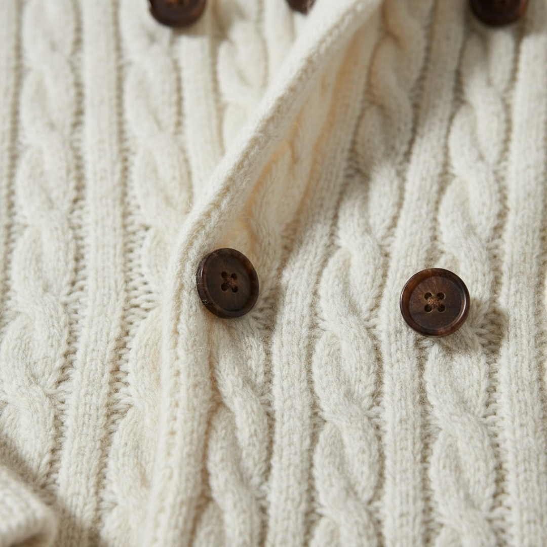 GIOVANNI TIZIANO DOUBLE-BREASTED CARDIGAN