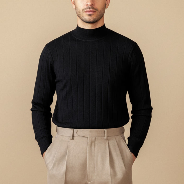 ALESSANDRO VITTORIO STRIPED KNIT SWEATER