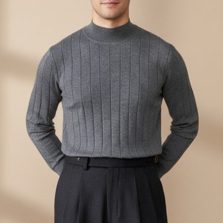 ALESSANDRO VITTORIO STRIPED KNIT SWEATER