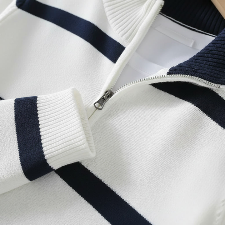 MARCO ADRIANO STRIPED COTTON VEST