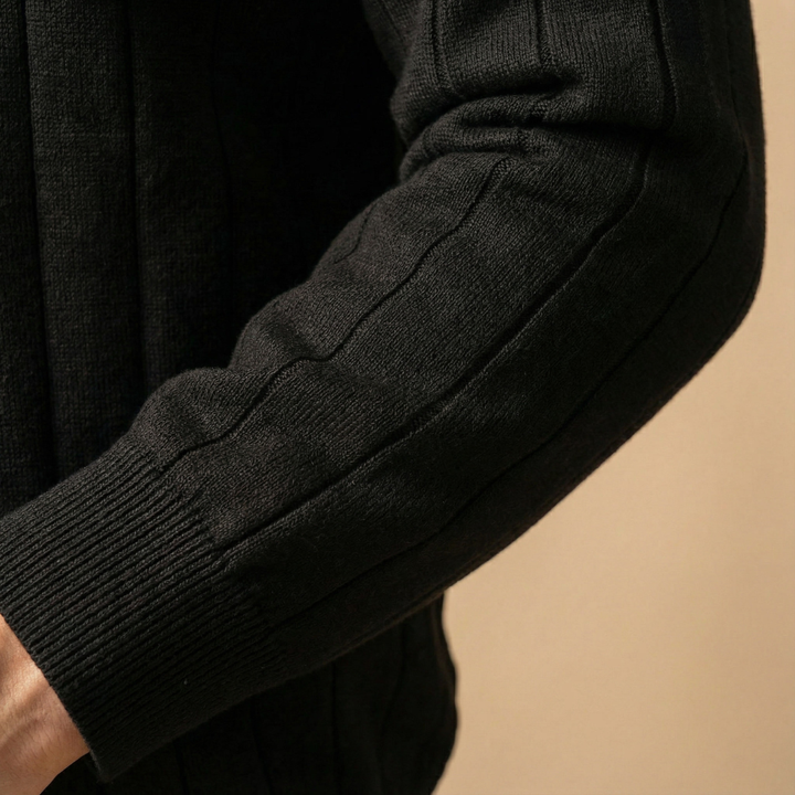 MARCO TIZIANO STRIPED CARDIGAN