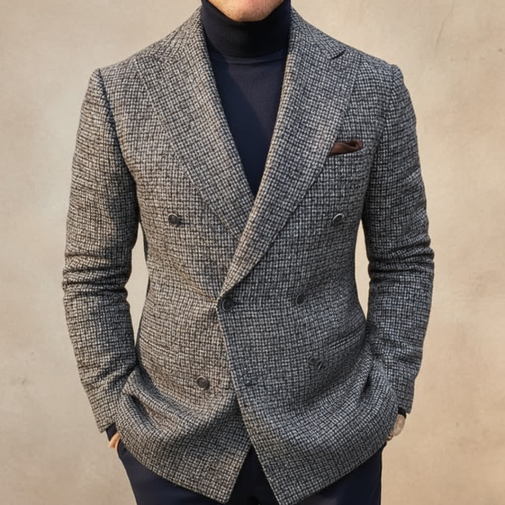 LORENZO MATTEO DOUBLE-BREASTED BLAZER