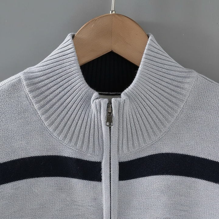 MARCO ADRIANO STRIPED COTTON VEST