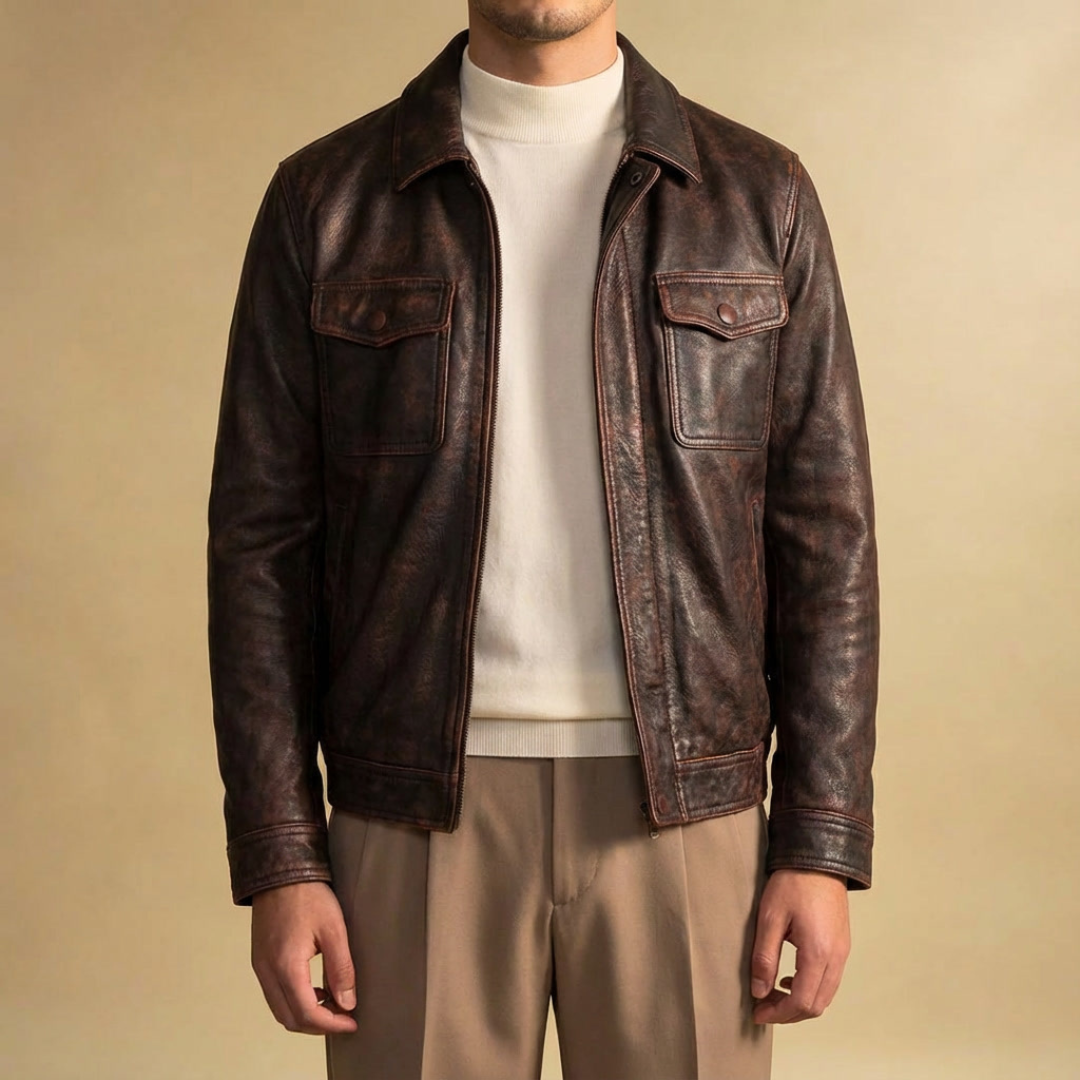 GIOVANNI MARCELLO LEATHER JACKET