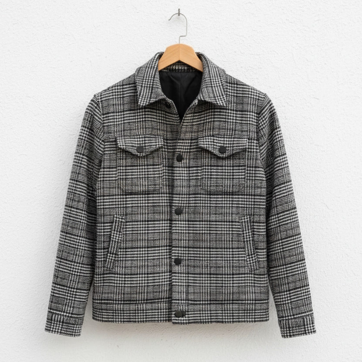 LEONARDO UMBERTO CHECK JACKET