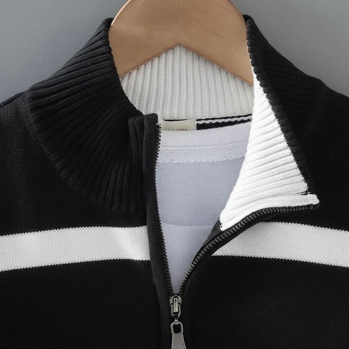 MARCO ADRIANO STRIPED COTTON VEST