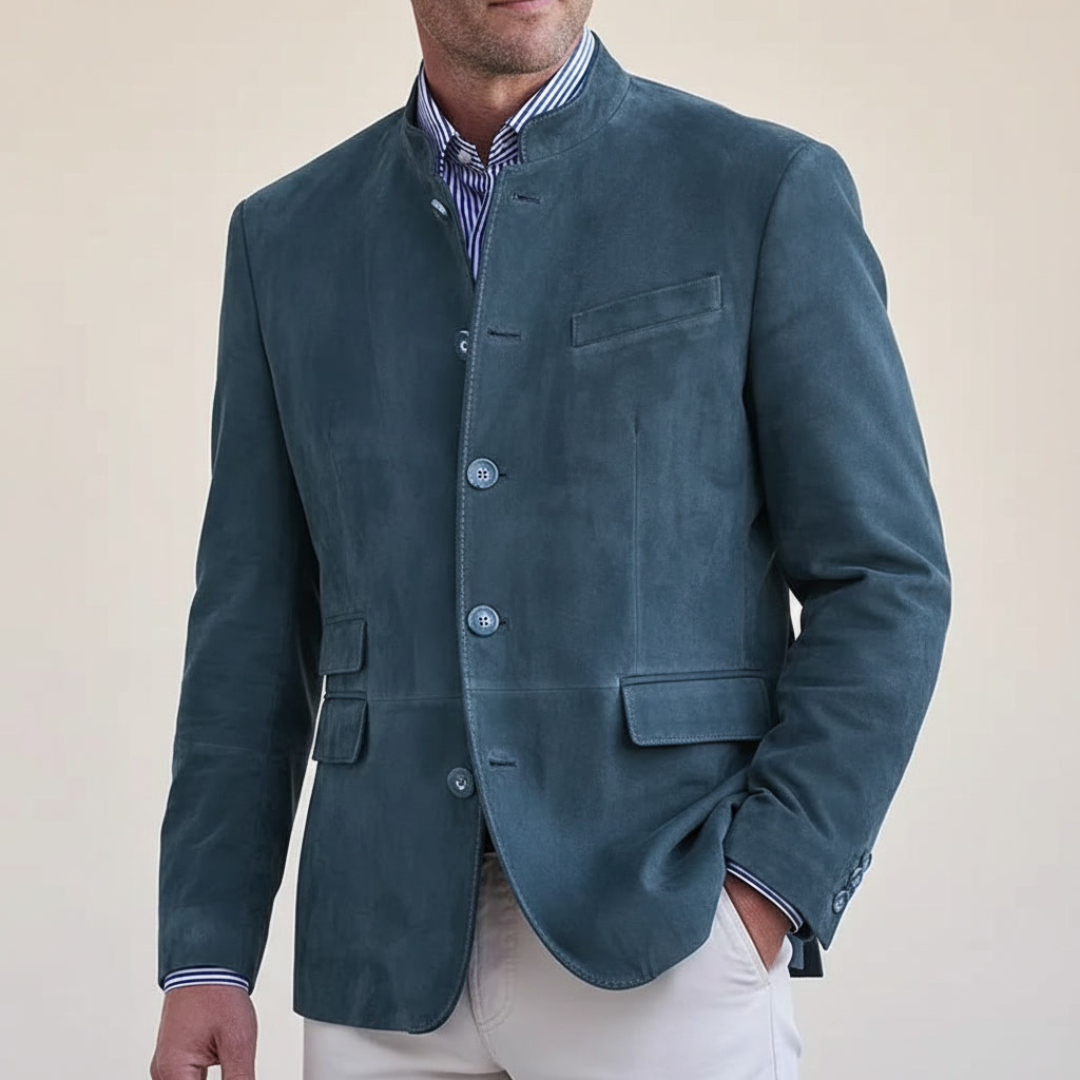 FEDERICO LORENZO OFFICER COLLAR BLAZER