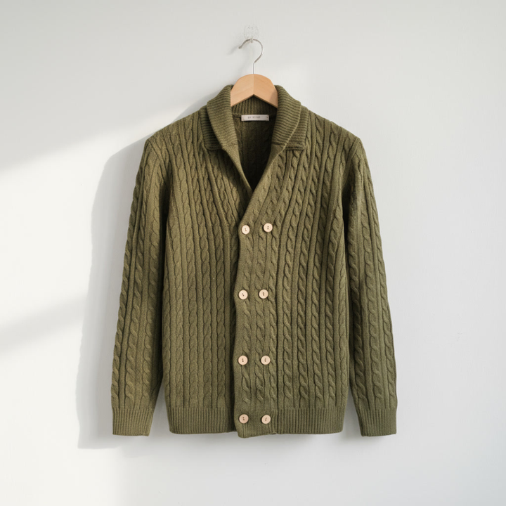 GIOVANNI TIZIANO DOUBLE-BREASTED CARDIGAN