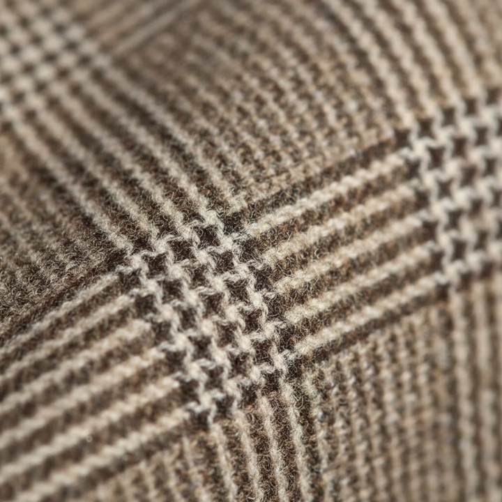 LORENZO VITTORIO CHECKED WOOL OVERCOAT