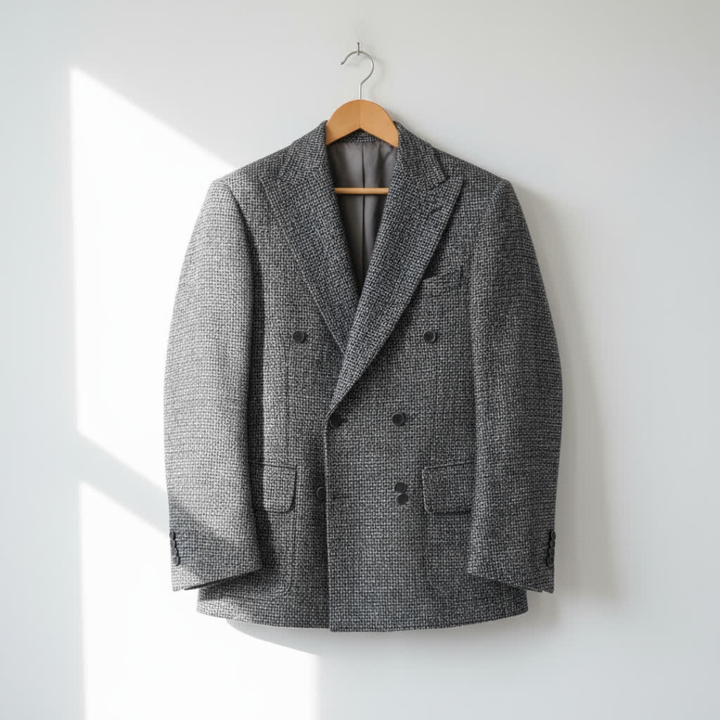 LORENZO MATTEO DOUBLE-BREASTED BLAZER