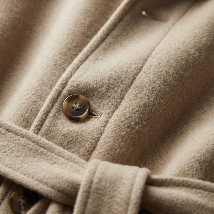 LORENZO MATTEO BELTED RAGLAN OVERCOAT