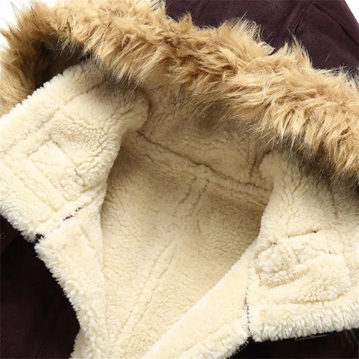 GIANCARLO MATTEO VELVET ARCTIC JACKET