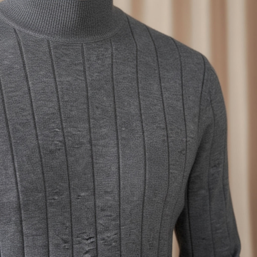 ALESSANDRO VITTORIO STRIPED KNIT SWEATER