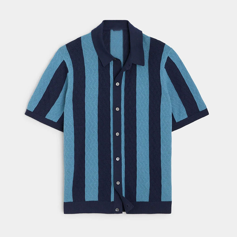 LUIGIA MAZZO STRIPPED POLO