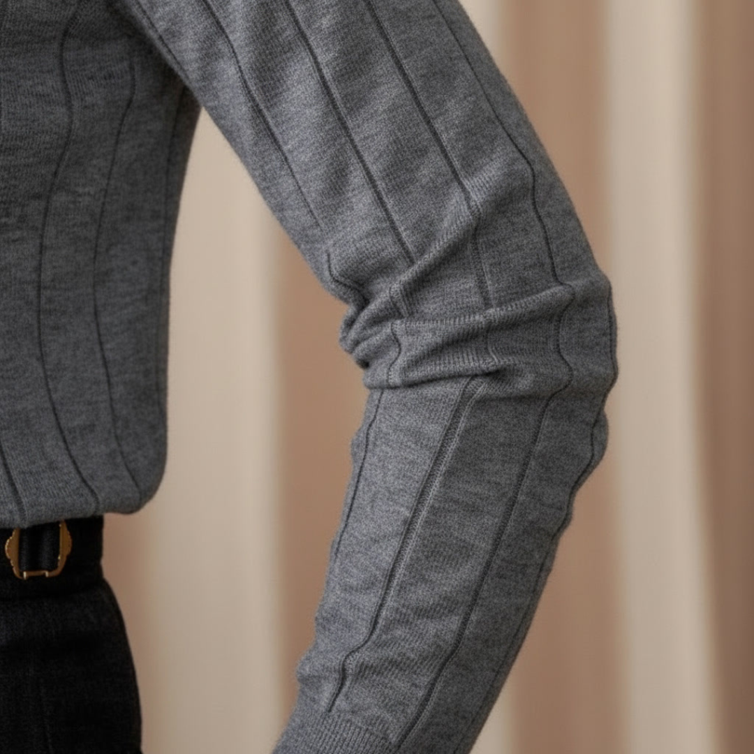 ALESSANDRO VITTORIO STRIPED KNIT SWEATER