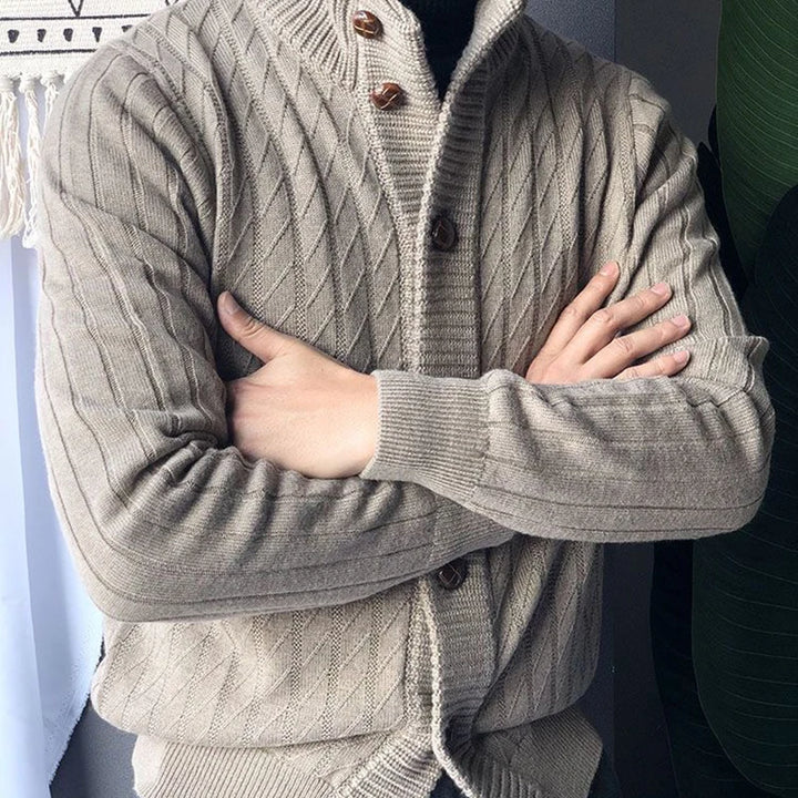 LORENZO ADRIANO TURTLENECK CARDIGAN