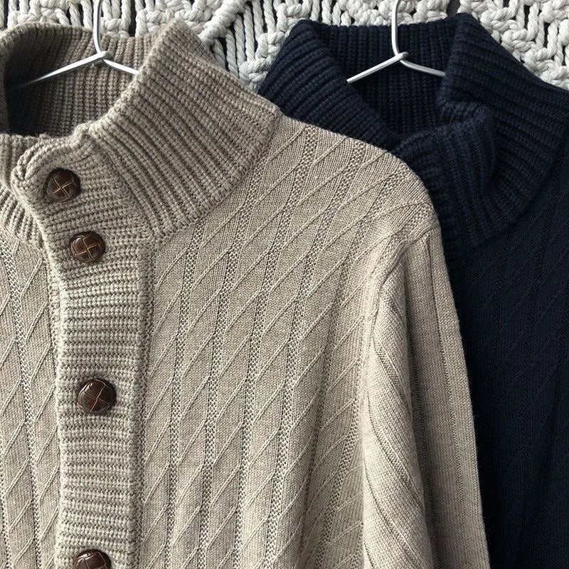 LORENZO ADRIANO TURTLENECK CARDIGAN