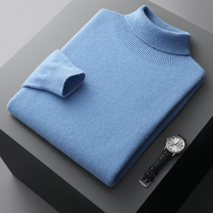 ALEXANDER STERLING MERINO WOOL TURTLENECK