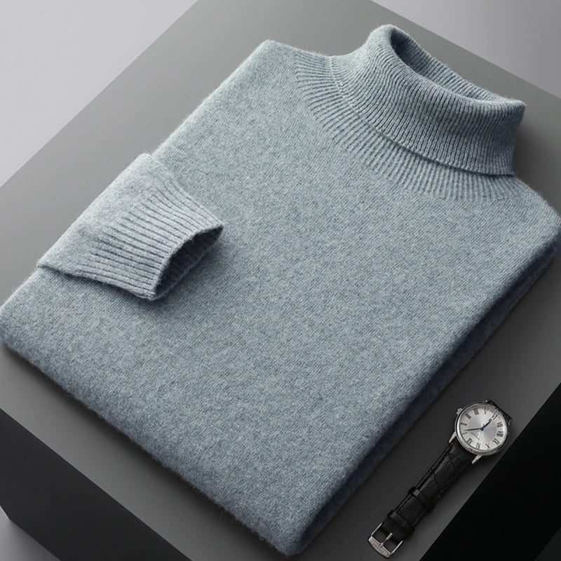 ALEXANDER STERLING MERINO WOOL TURTLENECK