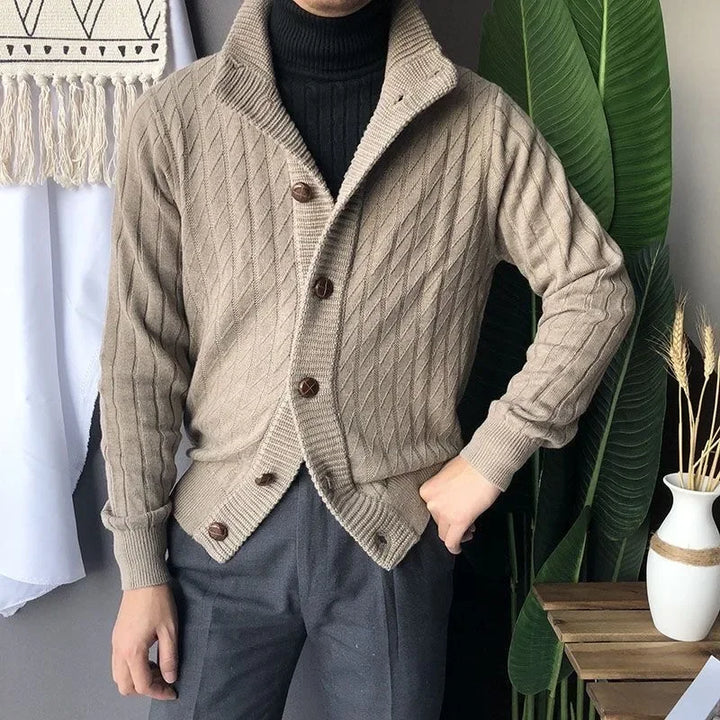 LORENZO ADRIANO TURTLENECK CARDIGAN