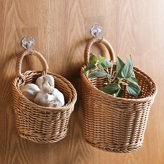 Woven Wall Storage Baskets