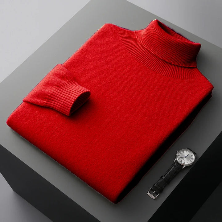 ALEXANDER STERLING MERINO WOOL TURTLENECK