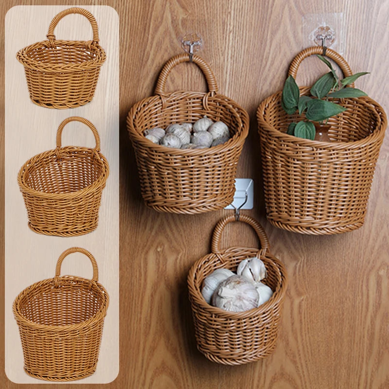 Woven Wall Storage Baskets