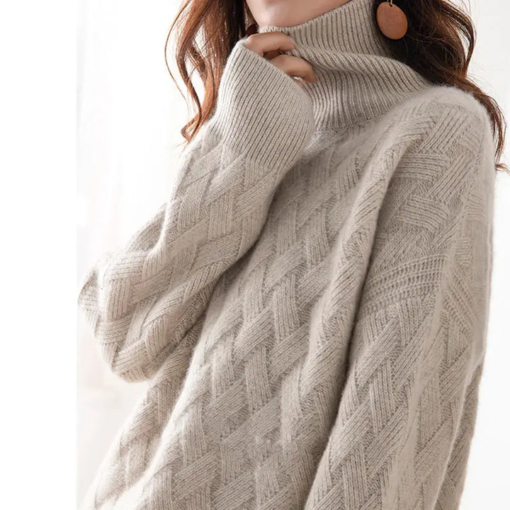 ISABELLA SOFIA TEXTURED TURTLENECK